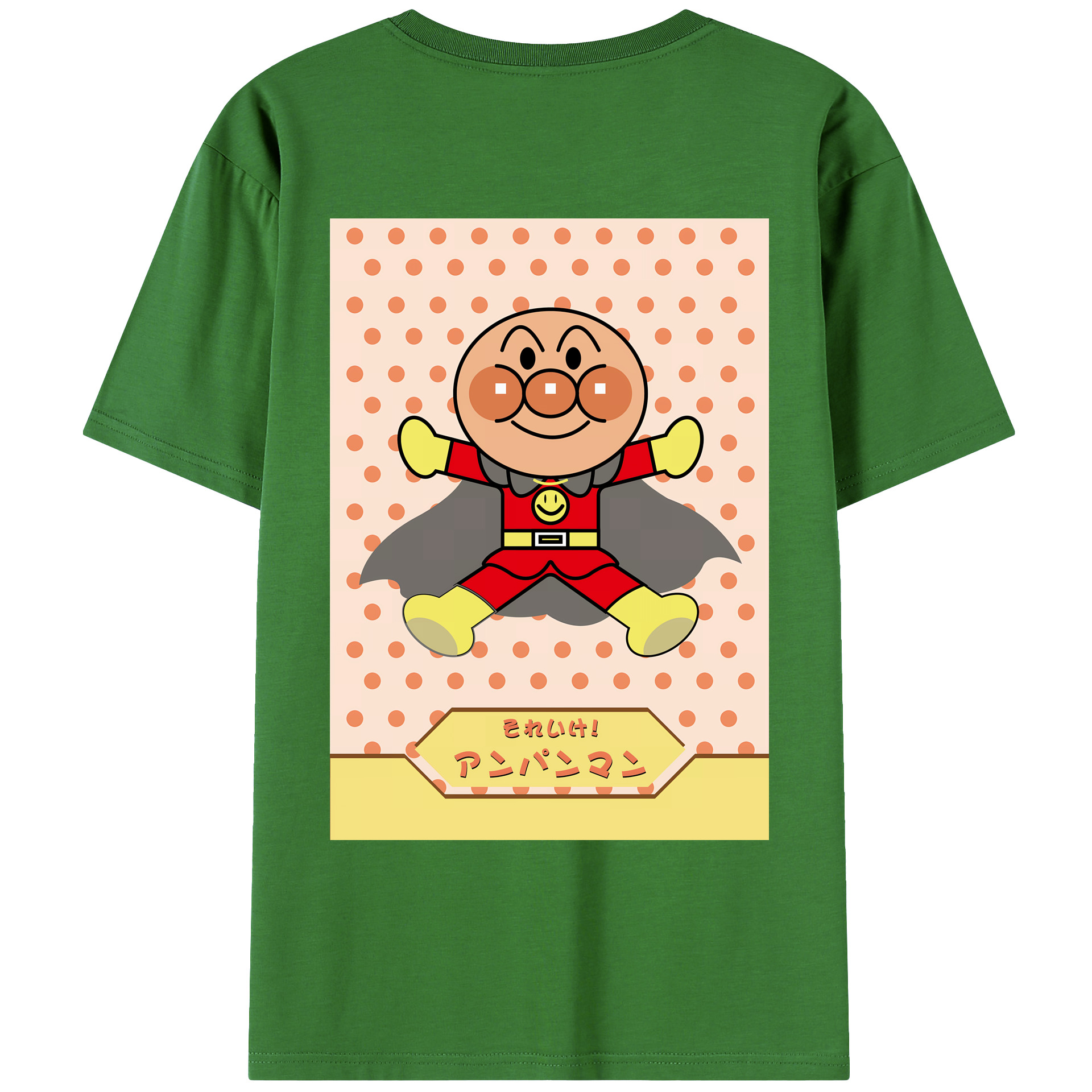 （画像用） アンパンマン Anpanman レディース半袖Tシャツ(バックプリント)